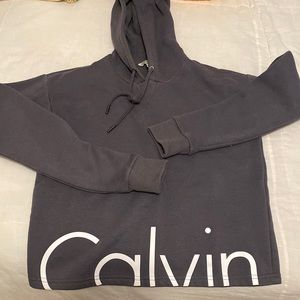 dark grey cropped hoodie